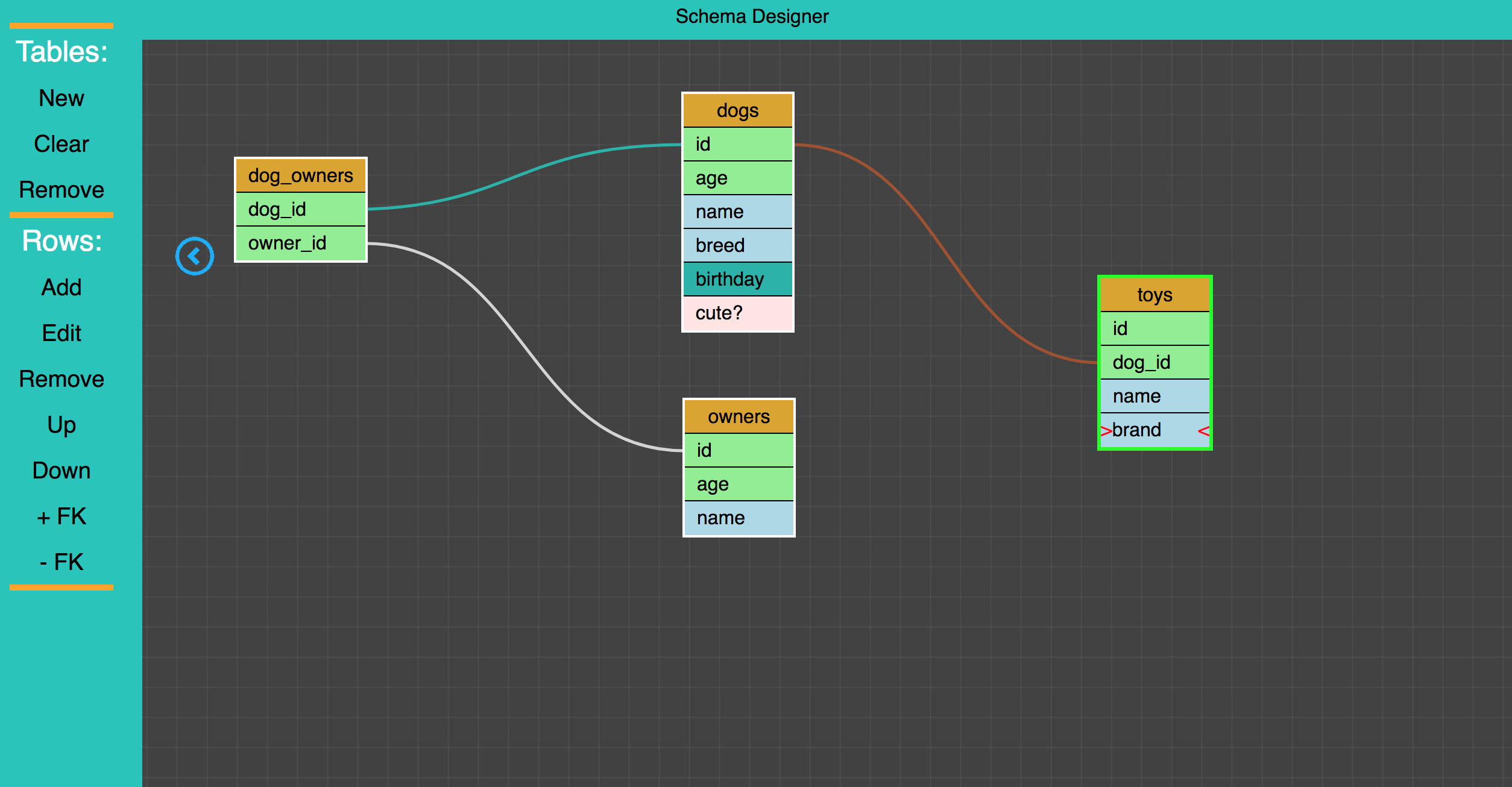 Schema Designer